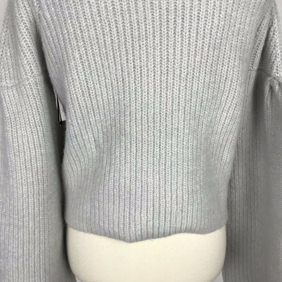 Lovers + Friends Pullover Maxine Crop Wide Sleeve Ribbed Sweater - Picture 10 of 12